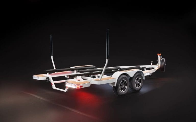 Read more about the article Malibu Tandem Axle Trailer w/14″ Alloy Wheels and Opt Transom Step